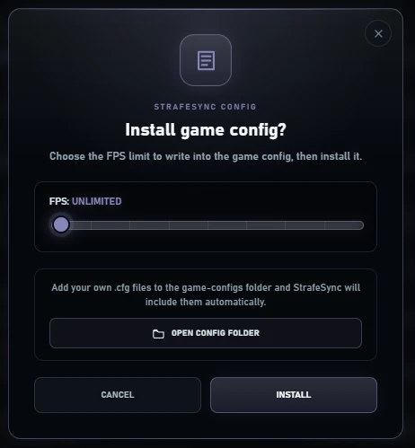 StrafeSync - KBM Configs