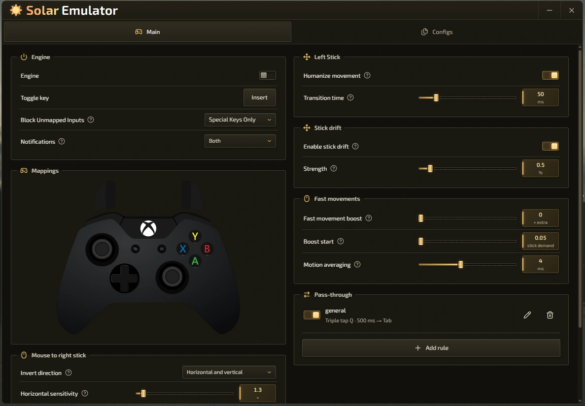 Solar - Universal Emulator